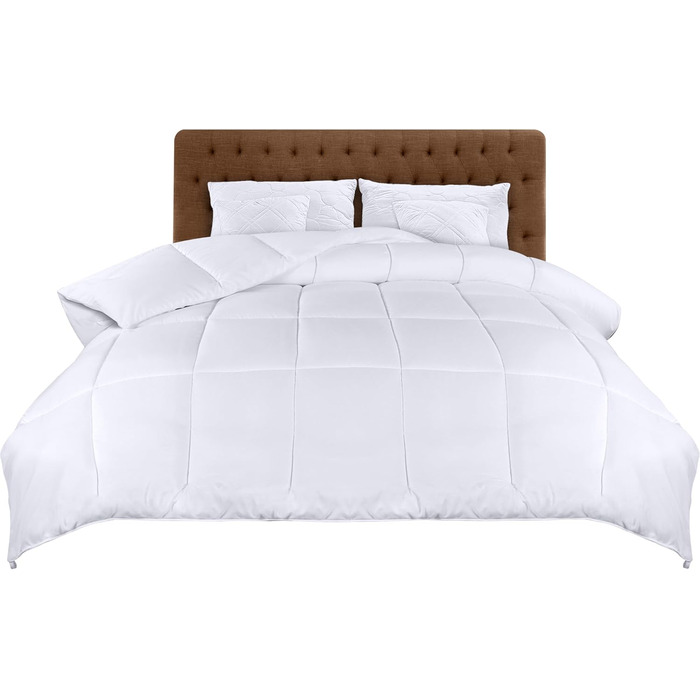 Плед Utopia Bedding 220x240 см: легкий плед з мікрофібри для 2 осіб (білий)