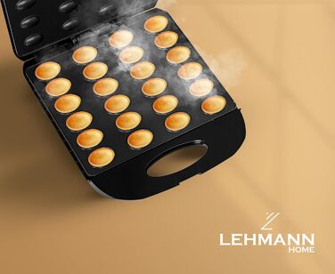 Електричний горіховий випікар Lehmann 1700 Вт з антипригарним покриттям, нуссмейкер на 24 половинки, вафельниця для горіхових вафель
