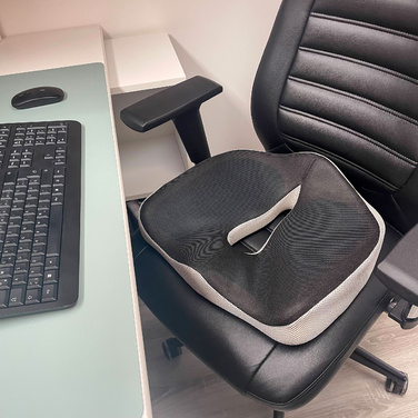 Подушка сидіння MEDISIT VII протиковзкий і дихаючий гель / тканина чорна hjh OFFICE