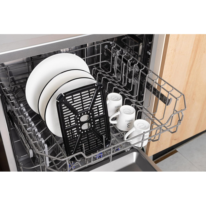 Linsar Dual Zone аерофритюрниця з двома камерами, 8 л, 2 кошики зі скляним вікном, сенсорне управління, 9 програм, Dual Cook, синхронізація, 2570-3040 Вт, чорна