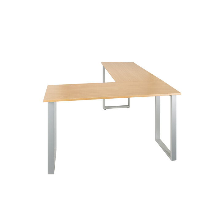 Робочий стіл WORKSPACE BASIC I 165 x 120 см, бук/срібло hjh OFF