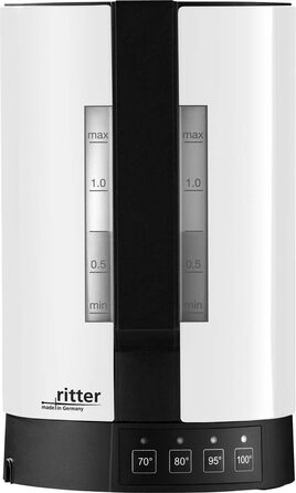Електрочайник RITTER Fontana 5, 1.1 л, білий, пластик, енергоефективний (A+)