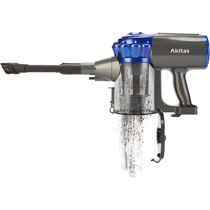 Akitas V8 3в1 бездротовий акумуляторний пилосос 22,2В 150Вт для підлоги, килимів і шерсті тварин