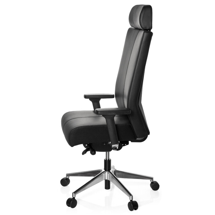 Офісне крісло / поворотне крісло PRO-TEC XXL Шкіра Чорний HJH OFFICE