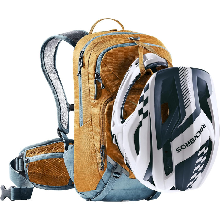 Дитячий рюкзак Deuter Attack 8 Jr з протектором, 8 л, кориця-блакитний, унісекс