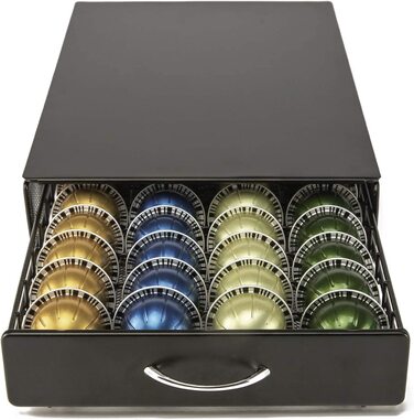 Металевий тримач для капсул Nespresso VertuoLine HiveNets, органайзер-шухляда на 40 капсул