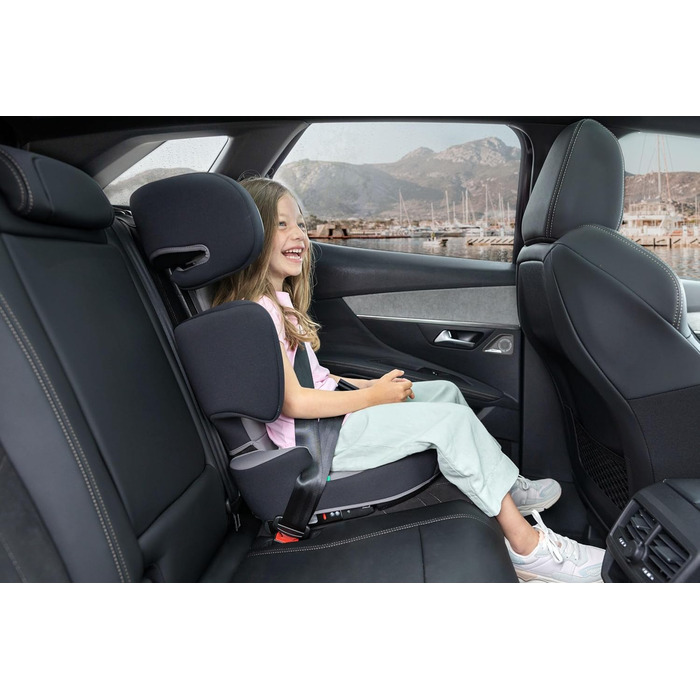 Автокрісло Bebeconfort Disney Hera i-Fix 100-150 см (3.5-12 років) Miss Minnie Graphite - легке, з регульованим підголівником