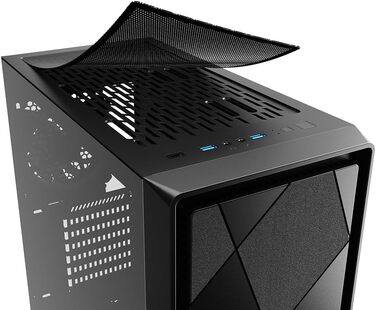 Корпус для ПК Sharkoon VS8 RGB Midi ATX, чорний