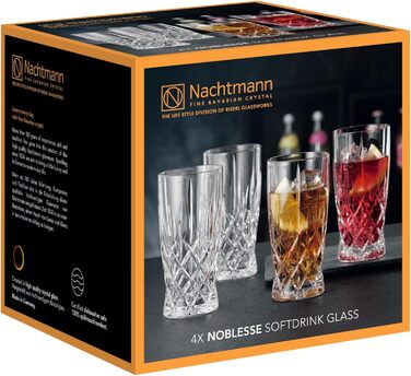 Склянка Nachtmann Noblesse 350 мл, 1190 мл, Kristallglas, Made in Germany, для напоїв, 1 шт.