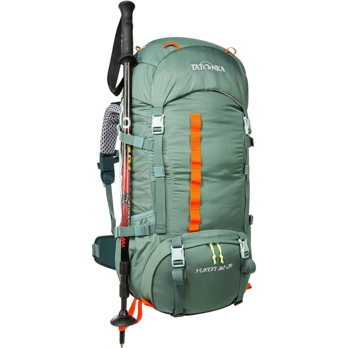 Рюкзак Tatonka Yukon JR 32L для підлітків, туристичний, регульована спинка, з перероблених матеріалів, зелений