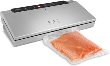 Вакууматор Caso GourmetVac 380 Single: професійний вакуумний пакувальник з подвійним швом, насосом 20 л/хв, регулюванням потужності + 10 пакетів