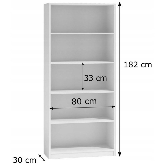 Стелаж TopEshop 80 x 30 x 182 см, дуб