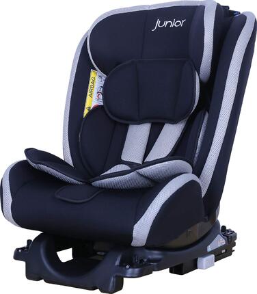 Дитяче автокрісло PETEX Supreme Plus i-Size ISOFIX, регульоване, чорне, для дітей 76-150 см, ECE R129