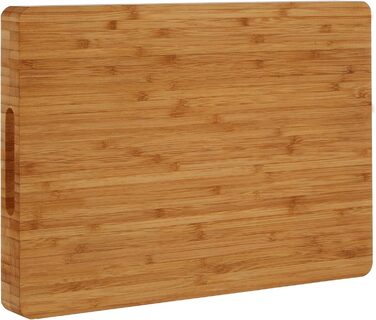 Дошка для нарізання Premier Housewares з бамбука з ручками, натуральна, прямокутна, 28x40x4 см