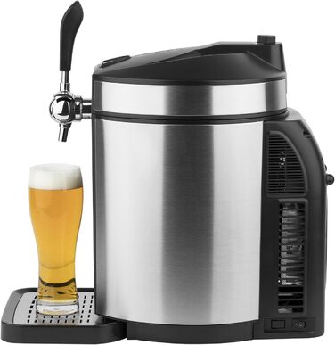 H.Koenig Bierzapfanlage BW1880: Професійна система для розливу пива з охолодженням, сумісна з 5-літровими фюзами, з LED-дисплеєм