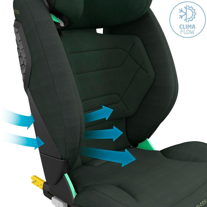Дитяче автокрісло Maxi-Cosi RodiFix Pro² i-Size (100–150 см, 3.5–12 років), ISOFIX, ClimaFlow, захист G-CELL, Authentic Green