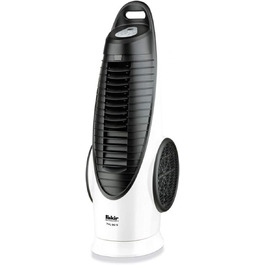Турмовентилятор Fakir Prestige TVL 90 з пультом, 3 режими, 80° осциляція, таймер, LED-дисплей, 90 Вт, сріблясто-чорний, тихий