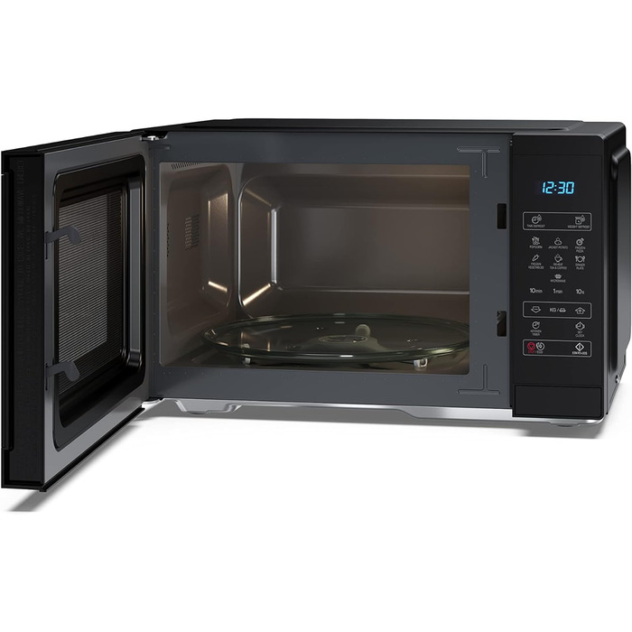 Мікрохвильова піч SHARP YC-MS252AE-B, 900 Вт, 11 режимів, функція розморожування, чорна