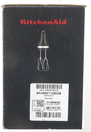 Ручний міксер KitchenAid Classic 5 швидкостей, чорний Onyx, 5KHM5110EOB