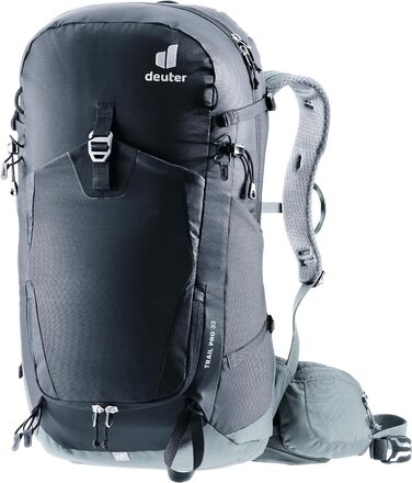 Чоловічий туристичний рюкзак Deuter Trail Pro 33 л, чорний, для хайкінгу та скелелазіння