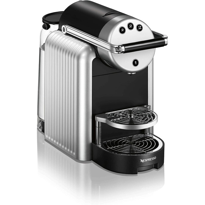 Кавомашина Nespresso Zenius для офісу з 50 капсулами, професійна, срібляста