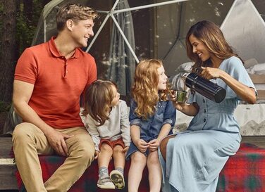 Термос Thermos Stainless King 1,2 л, нержавіюча сталь, синій, з ручкою
