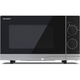 Мікрохвильова піч SHARP PS201AES, 700 Вт, 6 режимів, розморожування, 455x274x329 мм, срібляста