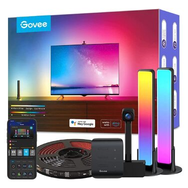 Розумний комплект підсвічування Govee DreamView Pro: LED-стрічка та світлові панелі з камерою синхронізації, USB