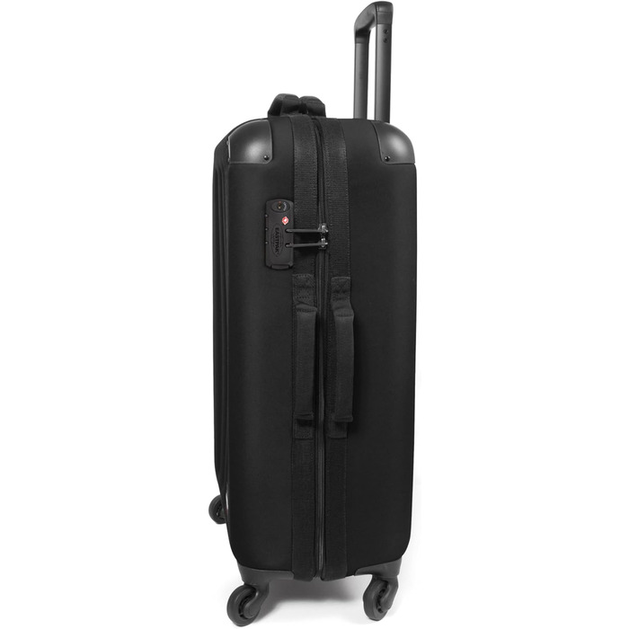 Валіза Eastpak TRANZSHELL M, 67x42x24 см, 56 л, чорна, дорожня валіза на колесах