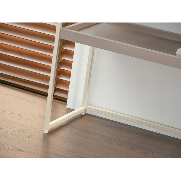 Консоль Mebel-Partner кремова, відтінки матового бежевого 110 x 76,5 x 35 см