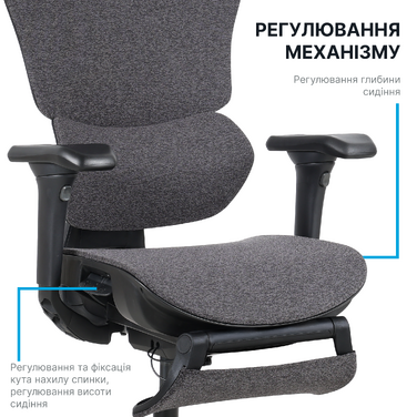 Крісло офісне OfficePro Jade OC970B Black
