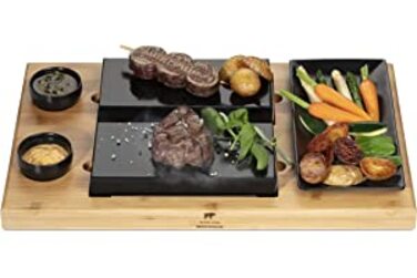 Дошка для гриля з гарячим каменем BEEFSTONE Model DUE 23х45 см