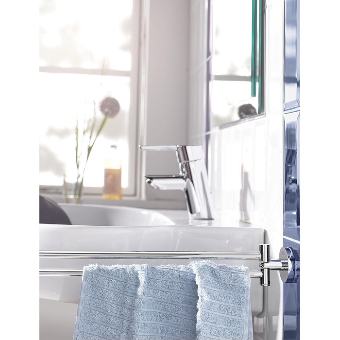 Тримач рушників GROHE Essentials, 439 мм, 2-х плечий, поворотний, з кріпленням для свердління, хром, 40371001