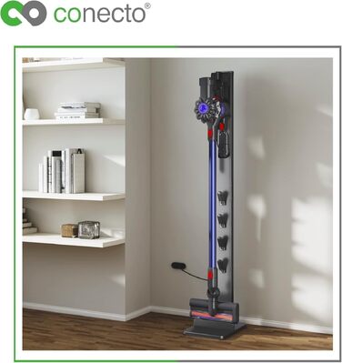 Стійка для пилососа Dyson Gen5, V15, V12, V11, V10, V8, V7, V6 – універсальний тримач для підлоги, чорний