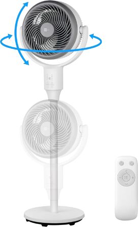 Вентилятор підлогово-настільний aeco AirX-Flow 100 з осциляцією 85° та 3 швидкостями