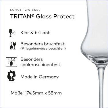 Пивний кухоль SCHOTT ZWIESEL Convention 0,2 л (набір з 6 штук), простий пивний келих Pilsner, келихи з тританового кришталю, які можна мити в посудомийній машині, виробництво Німеччина (артикул 175500) (пивний келих - 0,32 л, набір Classico Digestif (nab)