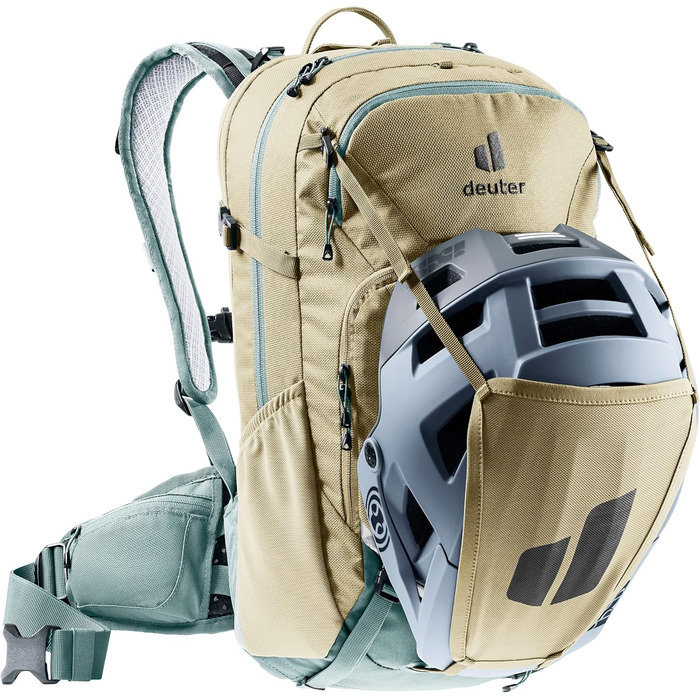Жіночий велосипедний рюкзак Deuter Attack 18 SL з протектором, 18 л, колір Desert Sage