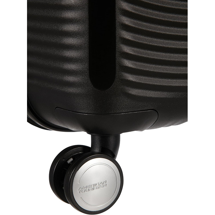 Валіза American Tourister Soundbox Spinner L, розширювана, 77 см, 97/110 л, чорна (Bass Black)