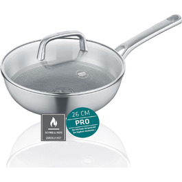 Wok Berndes Tricion Resist 26 см з кришкою, 3,4 л, антипригарний, для всіх плит, індукція