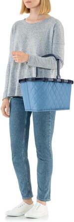Кошик для покупок Reisenthel Carrybag Rhombus Blue, водовідштовхувальний, міцний, з великою місткістю та внутрішньою кишенею
