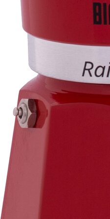 Кавоварка гейзерна Bialetti Rainbow, алюміній, червона, на 1 чашку