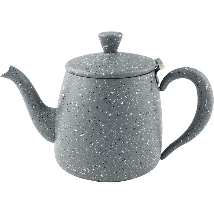 Чайник із нержавіючої сталі Café Olé PT-048GG, 1.35 л, сірий граніт, преміум-якість, безкапельний носик, порожнисті ручки, відкидний кришка