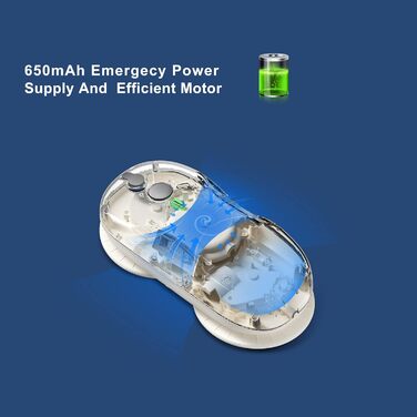 Tosima W3 робот для миття вікон, автоматичний двосторонній розпилювач, 3800 Па, інтелектуальна навігація, трирівнева безпека, з пультом ДУ