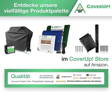 Чохол для гриля CoverUp! 80x65x115 см, преміум, водонепроникний, бежевий, з електронною книгою рецептів