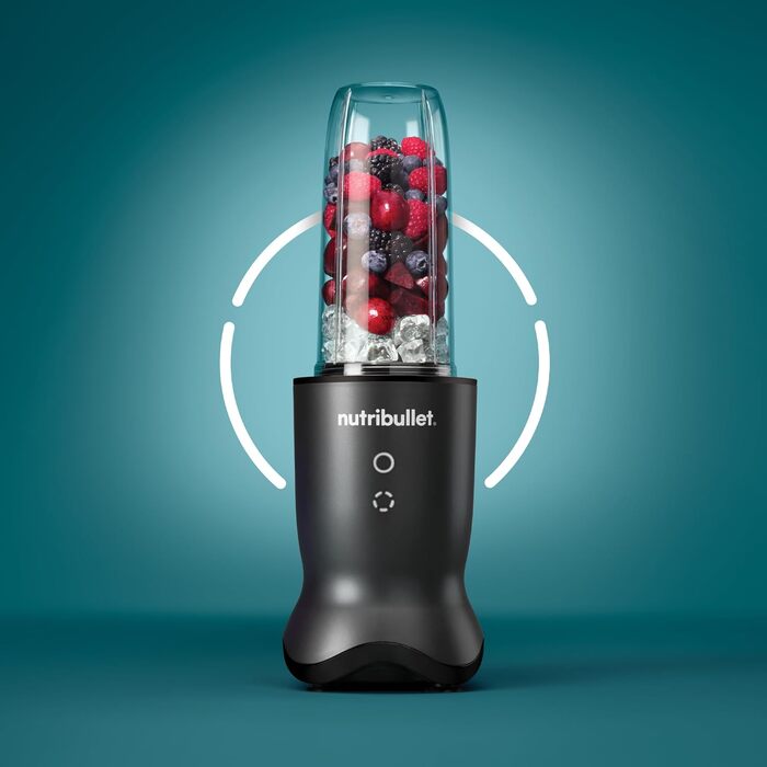 Nutribullet персональний блендер 1000 Вт, тиха робота, 900 мл Tritan Renew, сенсорне керування, темно-сірий, EU версія
