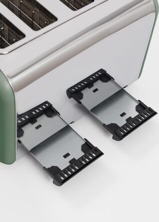 Тостер CREATE TOAST Retro Doble Салатовий - 6 режимів, підігрів, розморожування, термостат, 750W