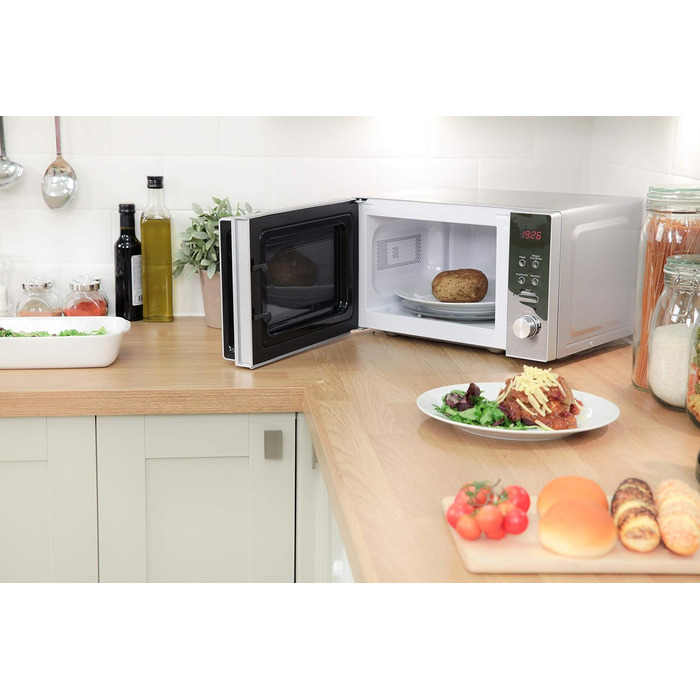Компактна мікрохвильова піч Russell Hobbs RHM2076S, 800 Вт, 20 л, срібляста
