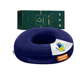 Подушка для сидіння Donut з вирізом для геморою на стілець, ортопедична для офісу, вагітних, післяпологового періоду, при ішіасі та кокцигодині