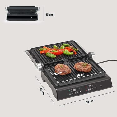 Контактний електрогриль 3-в-1 Severin Kontakt-Grill Sevini Flex, 2000W