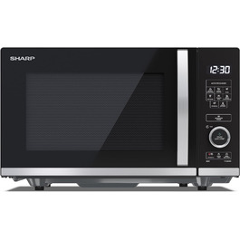 Мікрохвильова піч SHARP QS204AEB, 800 Вт, 10 режимів, функція розморожування, чорна